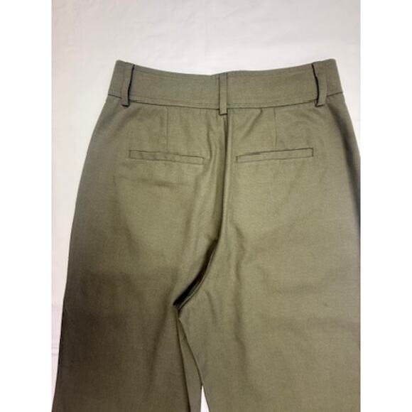 Everlane Olive Wide-Leg Crop Pants Women’s Size 2S Tencel Organic Cotton - Picture 11 of 16